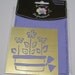 Brass Paper Template Embossing Stencil POT of FLOWERS