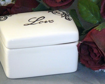 Ceramic Love Keepsake Box