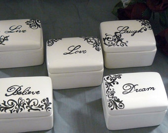 Ceramic Keepsake Box Set