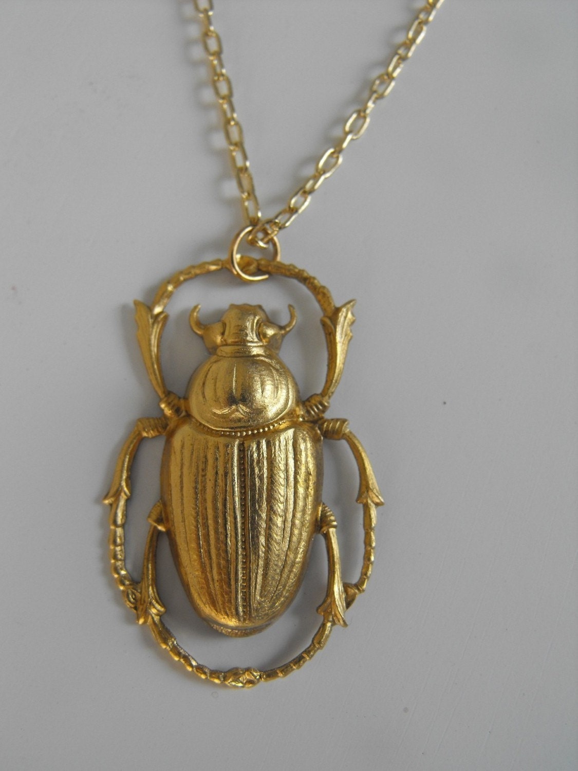 beetle necklace - swarovski beetle necklace