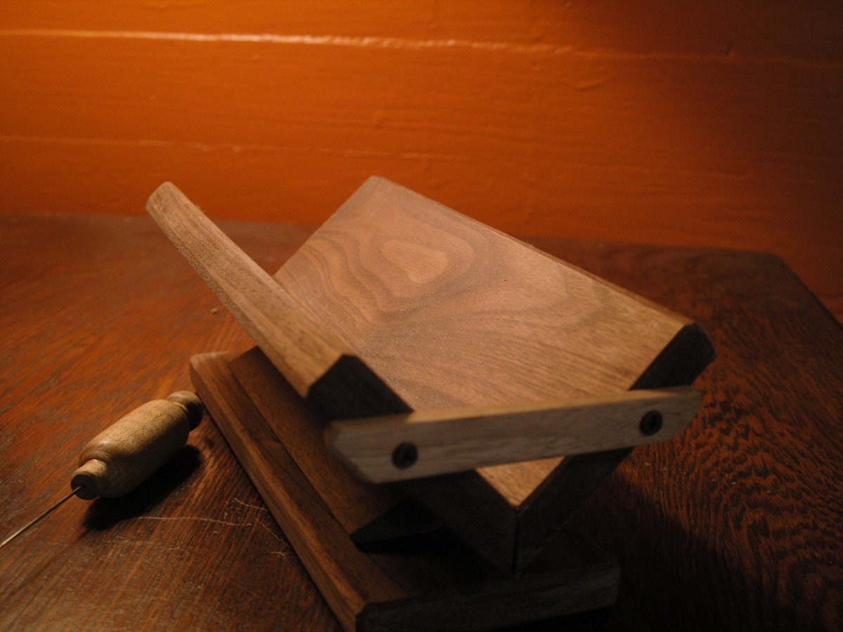 Miniature Bookbinder's Punching Cradle by randyarnold on Etsy