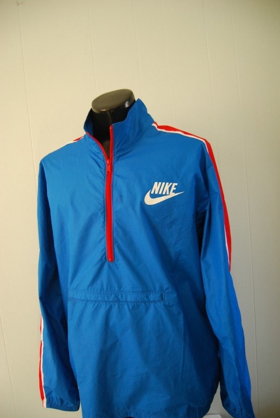 NIKE Windbreaker Vintage Warm Up Red White Blue XL