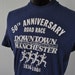 1986 Vintage Tshirt Running Road Race Athletic 80s Tee Navy Blue MEDIUM LARGE