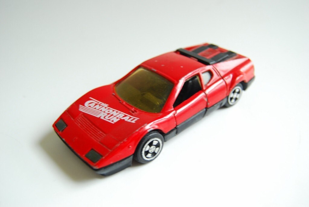 Cannonball Run Car Ferrari Model Vintage Red Toy 1981 Kidco