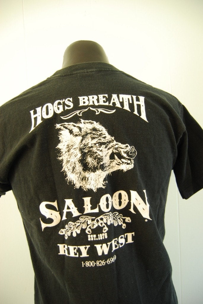 Vintage Hogs Breath Saloon TShirt Boar Key West Tee by retroEra