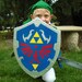 RESERVED listing for michelle Link's Hylian Shield from the Legend of Zelda (Ocarina of Time design)