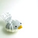 Handmade Gray and White Bird