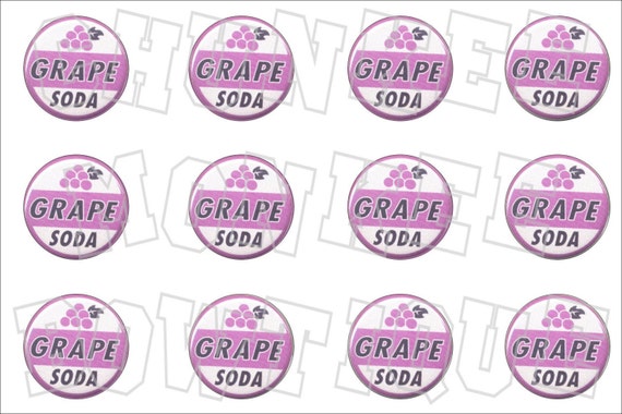 Items similar to Grape soda pin bottlecap images graphics Up on Etsy