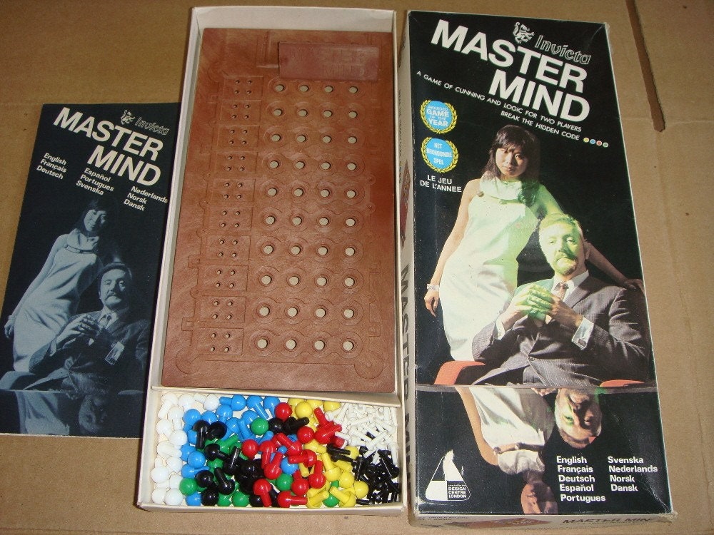 VINTAGE Super Mastermind Peg Game by Invicta 1972 CLASSIC