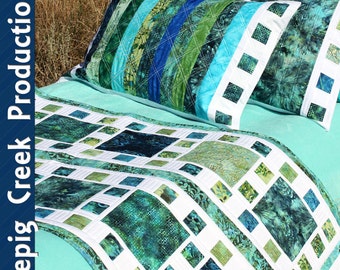 PDF - Mosaique de Mer Bed Runner & Pillow Sham Pattern