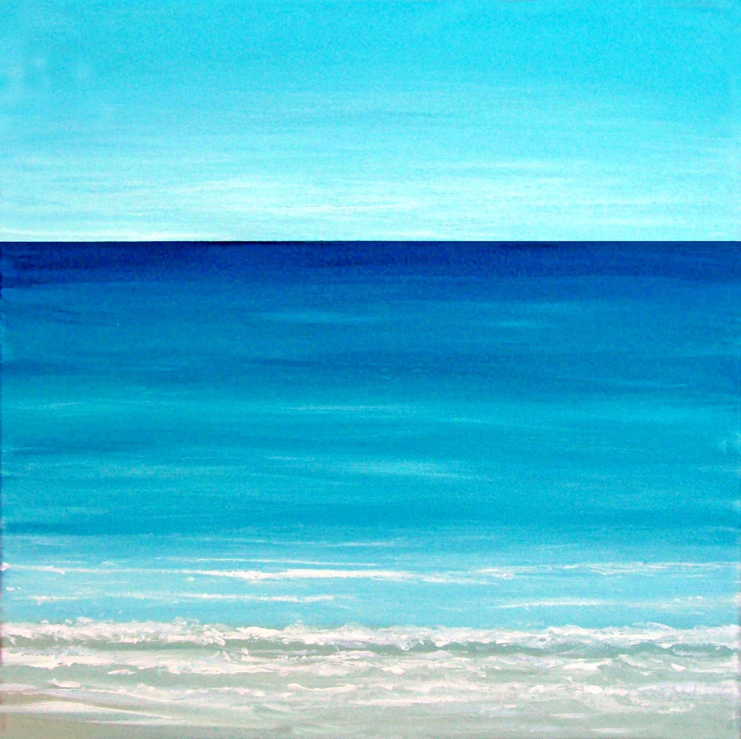 Beach Painting Ocean Painting Modern Contemporary Seascape