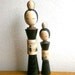 Japanese Kokeshi Doll Vintage Cute Kyoto Sisters