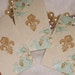 8 French Inspired Fleur de Lis Tags