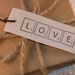 Scrabble Love Wedding Tags Vintage Inspired Set of 30