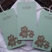 Owl Mom and Baby Wish Tree Tags Mint Green Set of 25