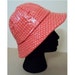 Vintage 1960's Hat // EDWARD MANN British Mod Red Daisy