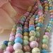 Multi Colored Turquoise dyed Magnesite 6mm rounds 15 inch (38cm) strand