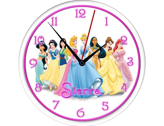 Disney Princess Wall Clock Personalized by debbieshine on Etsy