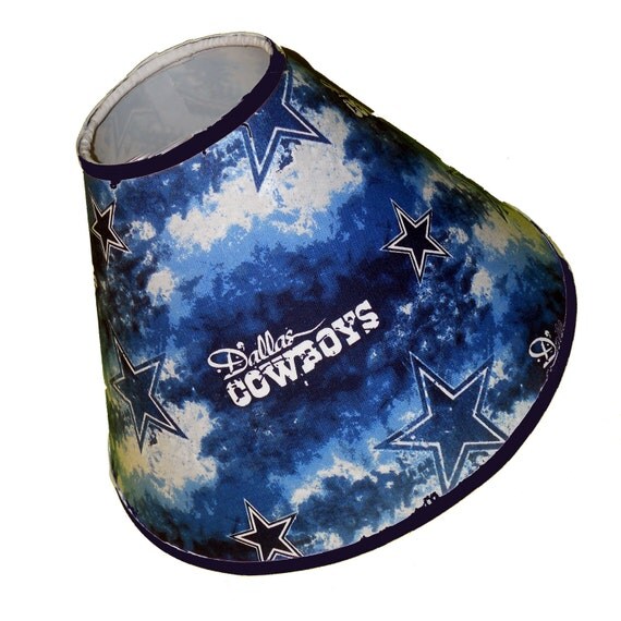 Dallas Cowboys Lamp Shade 4 x 7 x 11 Grey and by debbieshine