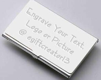Custom Business Card Holder with Free Engrave Gift Idea