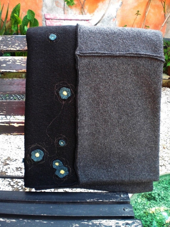 Items similar to felted merino wool blanket with little flowers on Etsy