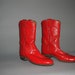 Vintage Red Roper Boots Size 7 Leather