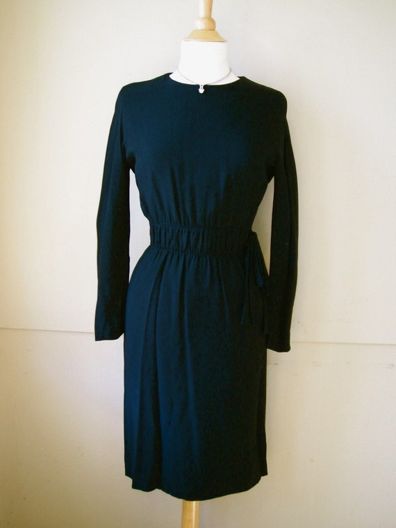 SALE Vintage 1940's Little Black Dress Lovely Mourning