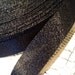 AWESOME Metallic BLACK Grosgrain Ribbon 7/8" Great for Bows and Crafts BTY