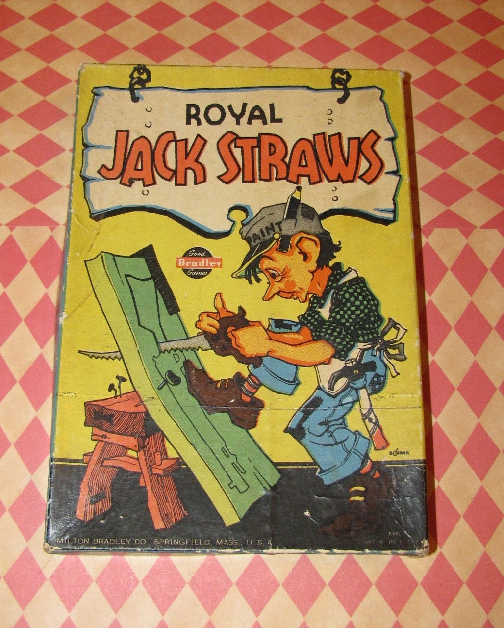 Antique Royal Jack Straws by Milton Bradley by TheSecondTimeAround