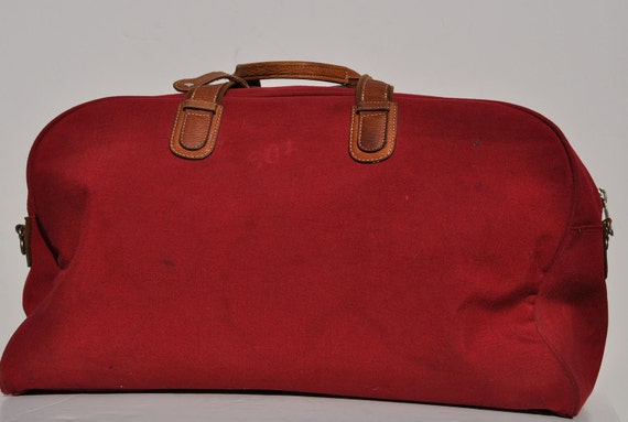 HUGE vintage LANCEL carry on luggage tote duffle bag overnight