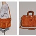 vintage leather messenger bag LEATHER BAG saddle bag geoffrey beene
