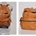 leather backpack large vintage brown LEATHER BACKPACK tote rucksack back pack ruck sack