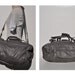 vintage leather CARRY-ON tote shoulder luggage bag overnight duffle duffel LARGE