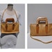 1980s vintage leather purse bag saddle bag shoulder bag purse two tone