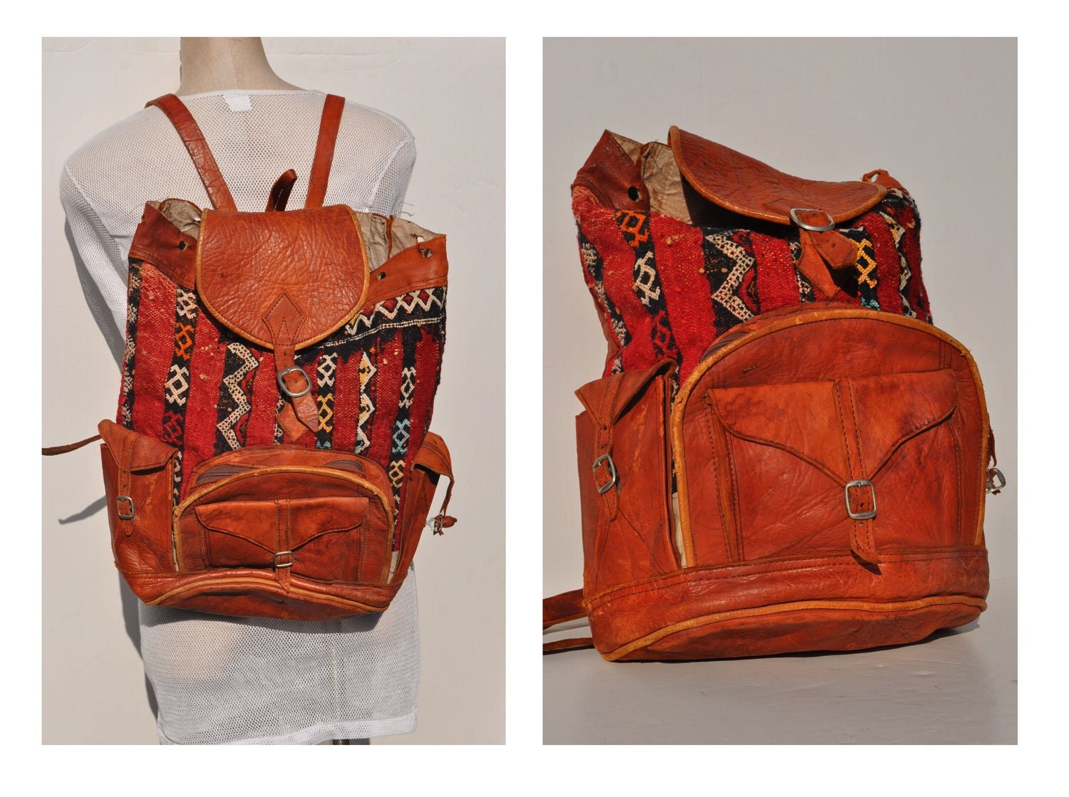 vintage backpack back pack rucksack ethnic native american