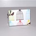Keychain Mini Wallet - Birds in Cages