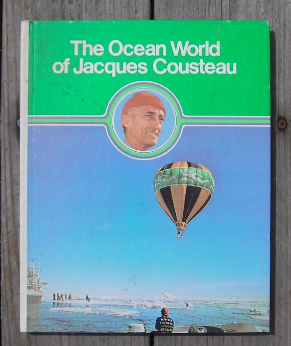 Ocean World Of Jacques Cousteau Vintage Book By