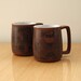 Mid Century Rounded Stoneware Mugs