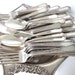 Vintage Flatware Art Deco Silverplate Lot, Ancestral 1924 by 1847 Rogers