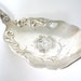 Victorian Sugar Spoon F Monogram Engraved Floral Bowl, Rosemary 1906 by Rockford
