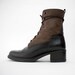 Vintage boots. two tone brown suede leather ankle lace up boots. size 40/9