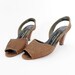 r e s e r v e d for juliaannata Vintage sandals / Guido Pasquali Milano snake skin slingbacks / size 36-6