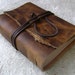 Reserved for Gina. Handmade leather journal by Dancing Grey Studio on Etsy