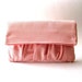 Fold over, handbag, clutch, pouch, purse - Delicada Fold Over Clutch in Pink Cotton - SALE - Prices already reduced