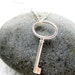 Key Necklace Silver Charm Pendant Necklace - Last 1 Available
