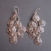 Bali Sterling silver Teardrop Chandelier earrings / 3.2 inches / sterling silver.