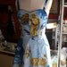 Upcycled Star Wars Pin UP Dress Light Blue OOAK