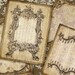 Antique Wallpaper Ornate - ATC, ACEO Tags, Download and Print Digital Sheet