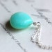 Peruvian Opal Necklace on Sterling Silver Chain - Archipelago - Nautical Beach Jewelry Gift Under 50