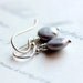 Pearl Earrings, Pewter Gray Coin Pearls and Sterling Silver - Wishing Well - June Birthstone Summer Wedding